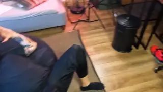Latina Handles Two Partners in a Raw Interracial Threesome