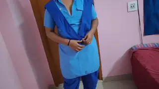 Indian Stepsister Caught Changing Leads to Anal Creampie