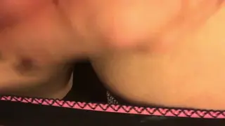 Hairy Pierced MILF Takes Creampie While Husband Watches