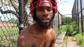 Mature Black Daddy Works His Massive Shaft Alone