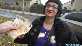 European Amateur Takes a Stranger's Cock Outdoors POV