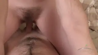 Blonde Teen Shows Off Hairy Bush Before Messy Cumshot