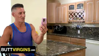 Teen Twink Loses Virginity to Muscular Stepdaddy POV