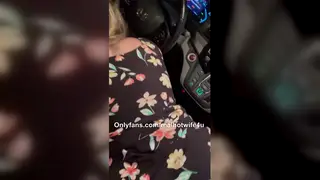 Cheating Wife Takes a Stranger in the Backseat While Her Husband Drives
