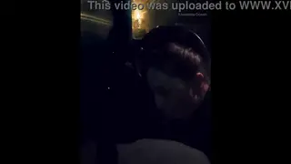 MILF Gives Car Blowjob While Husband Watches Nearby