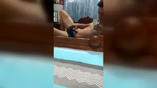 Latino Twink Swallows Own Load After Intense Solo Session