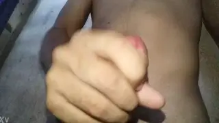 Guy Works His Shaft in a Quick Handjob Clip