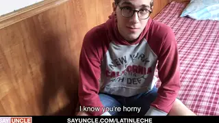 Latino Teen Pleasures Himself with Oil in POV
