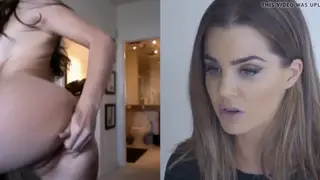 Woman Rubs Her Clit to Orgasm on Webcam