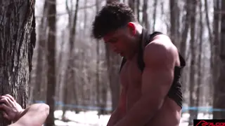 Latino Hunks Bareback Threesome With Double Penetration