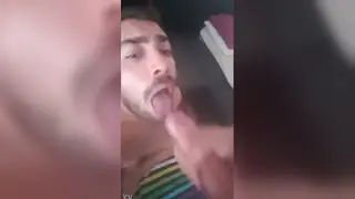 Multiple Guys Unload Thick Facials on a Hungry Face