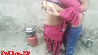 Indian Babe Gets Creampied in the Kitchen by Her Boyfriend