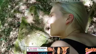 German MILF Gets Her Hairy Ass Stretched Outdoors