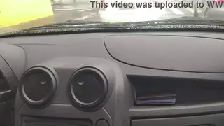 Latina MILF Swallows Deep in a Moving Car