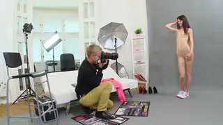 Petite European Teen Auditions in Office Casting