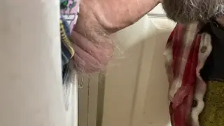 Hairy Bear Services Daddy Through Glory Hole