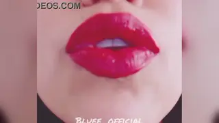 Colombian Beauty Teases Lips with Cum Finish