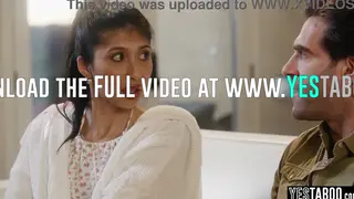 Latina Stepdaughter Rides Stepdad in Doggystyle