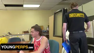 Muscular Officer Pounds a Rebellious Twink Over His Desk
