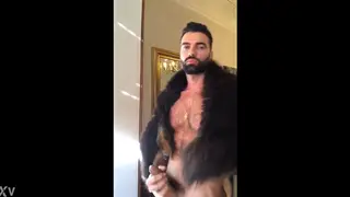 Hairy Muscle Bear Shows Off His Powerful Frame