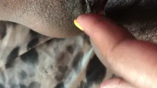Hairy Solo Babe Squirts and Pisses in POV