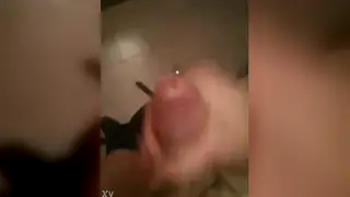 Solo Stroke Session Ends with Release on Bathroom Tiles