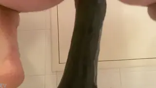 Guy Takes Massive Dildo Deep in Solo Anal