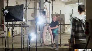 Daddy Dominates Bound Twink With Spanking