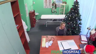 Doctor Delivers Double Cumshot in Festive Hospital Visit