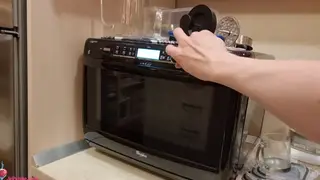 Blonde Wife Takes a Standing Creampie in the Kitchen