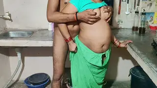 Indian Mother-in-Law Takes It Doggystyle in Kitchen Encounter