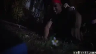 Three Uniformed Cops Share Oral in Threesome