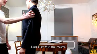 European Tutor Seduces Student in Classroom Missionary Affair