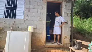 Neighbour Catches Guy Jerking Off and Joins In Outdoors