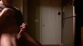 Amateur Stud Strokes His Big Cock to a Messy Finish