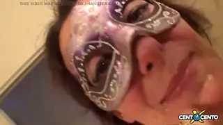 Brunette MILF Takes Two Cocks in Rough Orgy