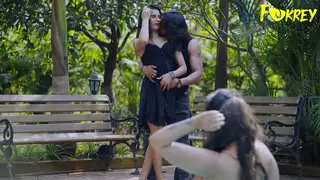 Indian Couple Share a Poolside Threesome Under the Sun