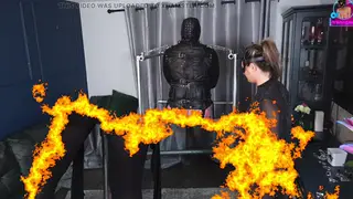 European MILF Dominates Bound Partner in Femdom Session in a Homemade Clip
