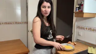 Curvy Latina Takes Rough Kitchen Doggystyle Creampie