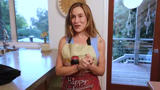 Middle Eastern MILF Takes Two Cocks in a Holiday Orgy