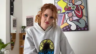 Redhead Coworker Takes Raw Cock and a Messy Creampie at the Office
