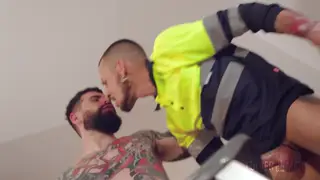 Hairy Bear Couple Explore Muscle Worship Together