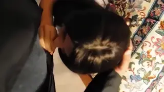 Crossdressed Femboy Kneels For Dominant Blowjob