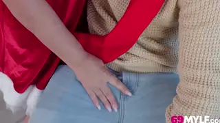 Holiday Roleplay Ends With Stepmom Taking a Creampie