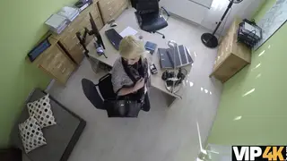 Blonde European Teen Auditions Outdoors for Quick Cash
