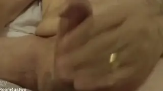 Older Man Strokes to Cumshot Finish