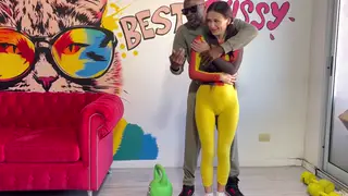 Ebony Teen Takes BBC Anal Creampie in POV Coach Roleplay