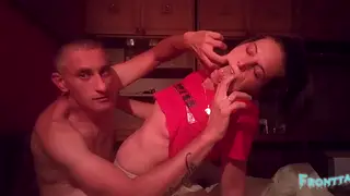 Husband Fills Wife's Pussy and Ass for a Double Creampie