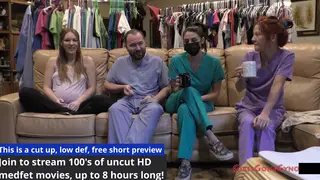 Blonde Pregnant Nurse in Lingerie Shows Off Tattoos