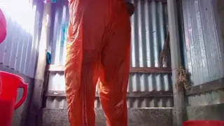 Indian Teen Wife Gives Bathroom Blowjob and Handjob